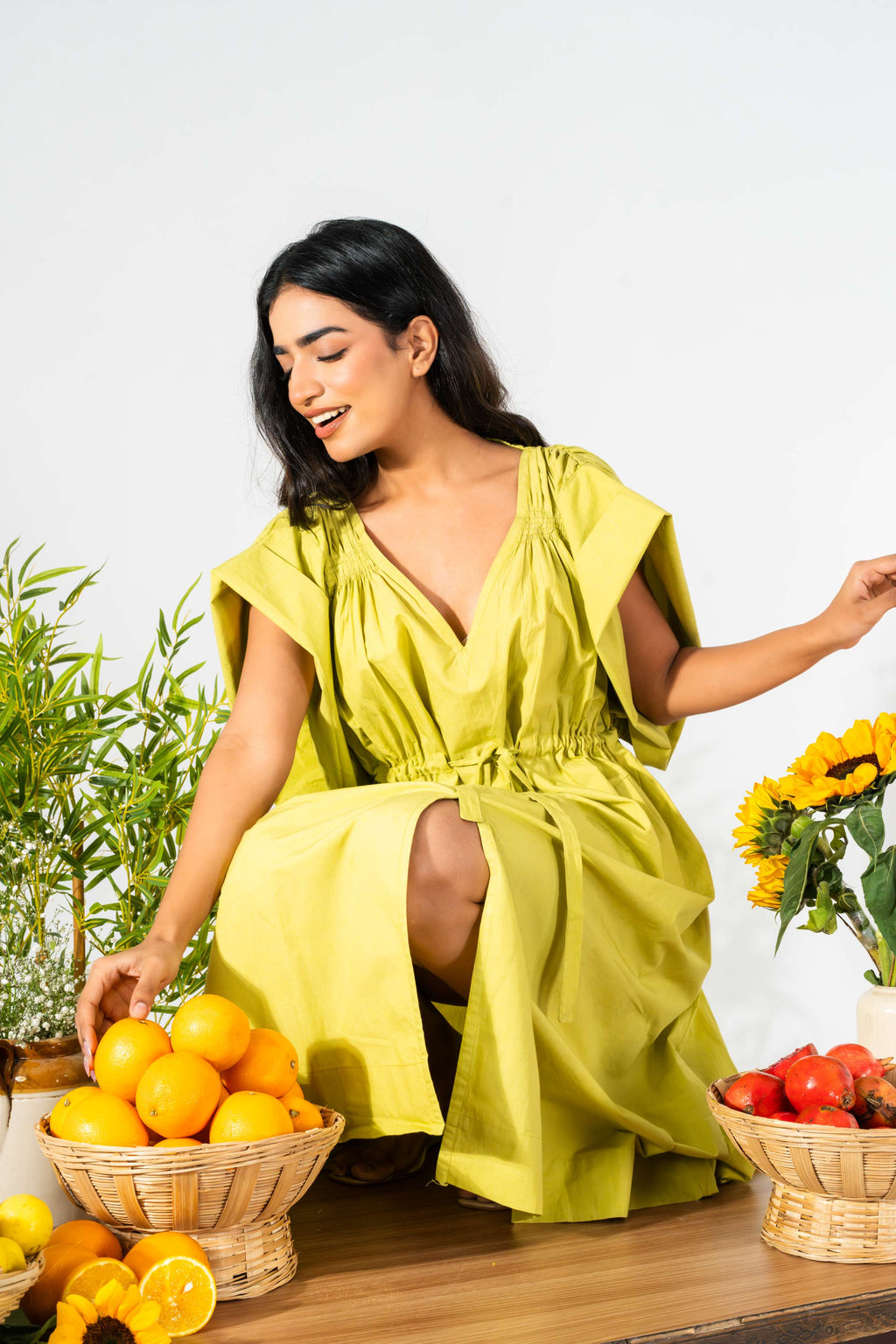 Moss Green Dress
