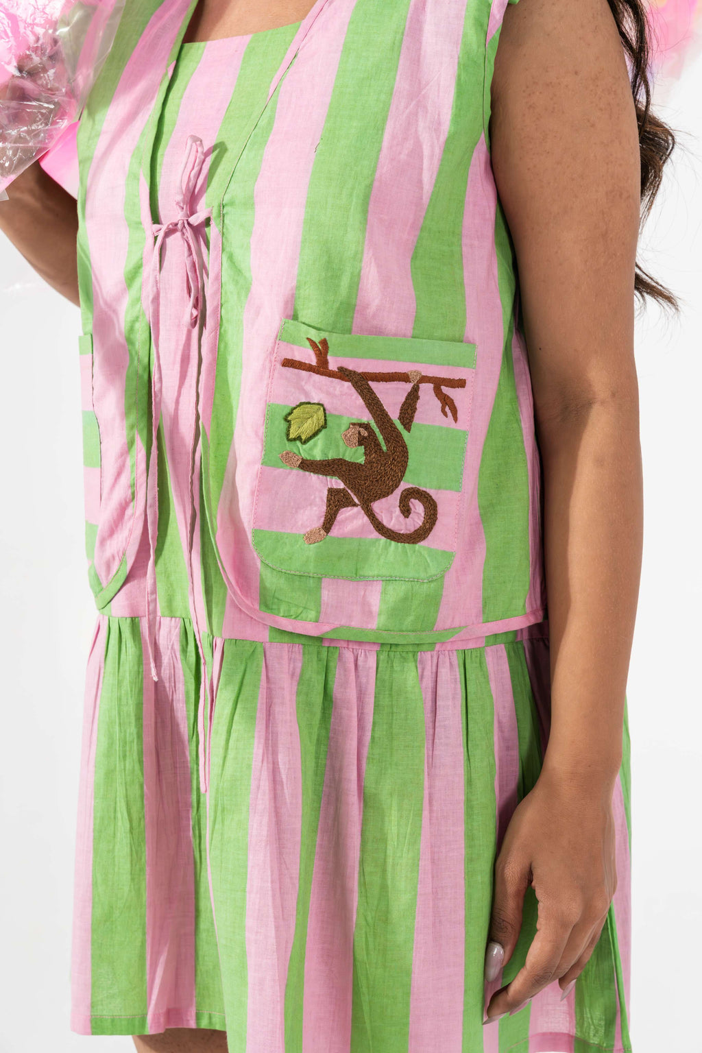 Monkey Strip Dress