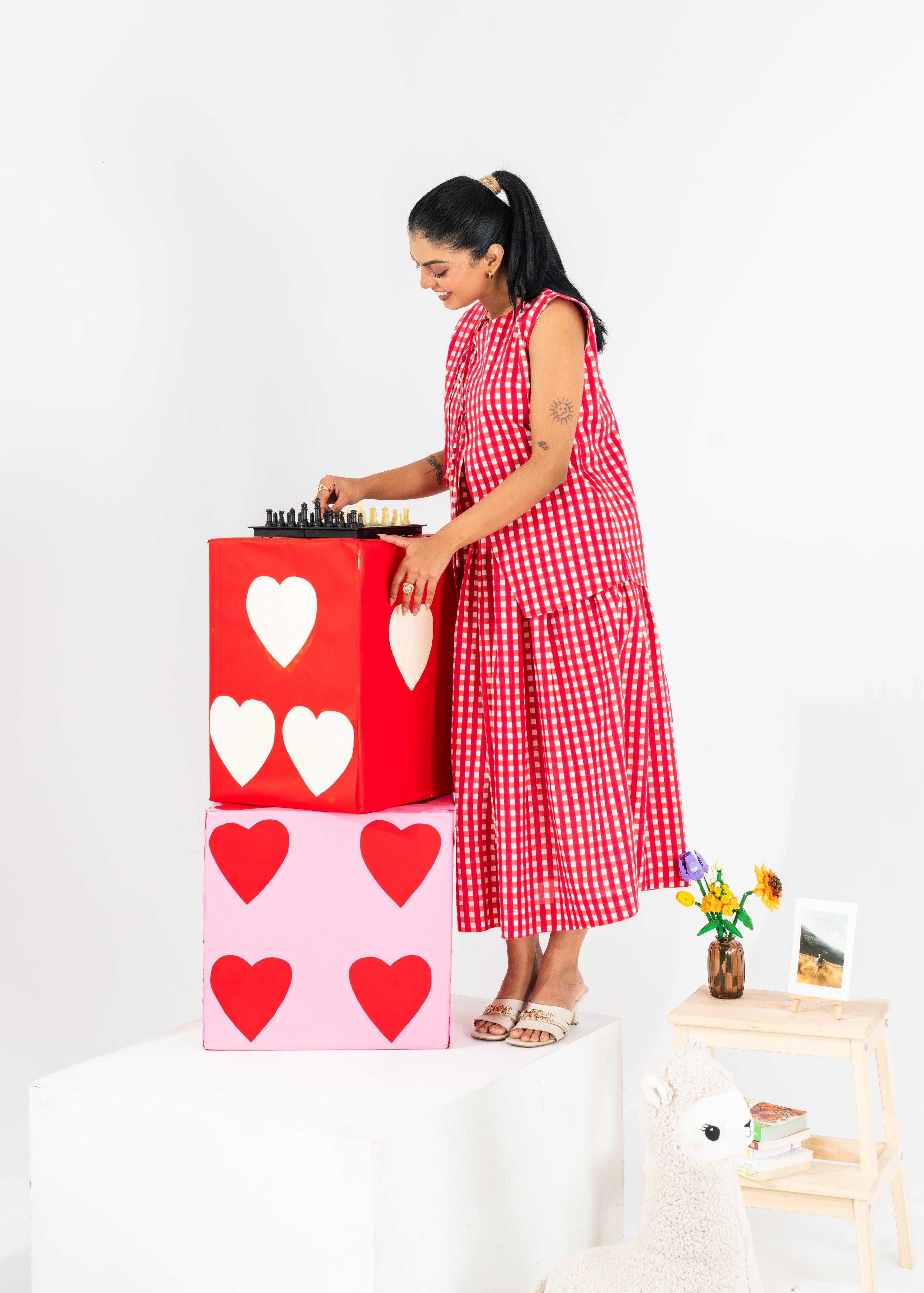 Ruby Bloom Striped Skirt Co-ord
