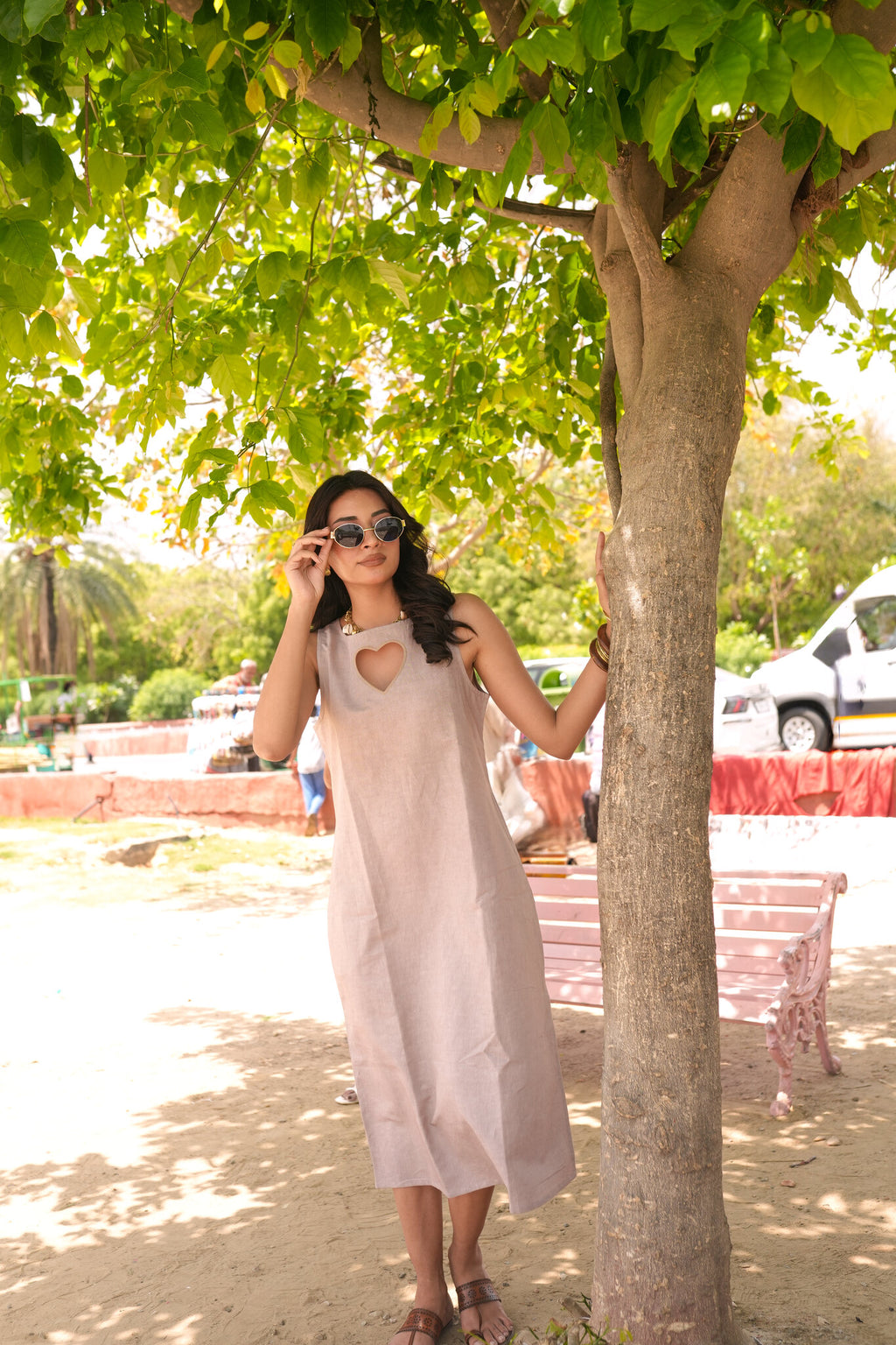 Shell Linen Beige Dress