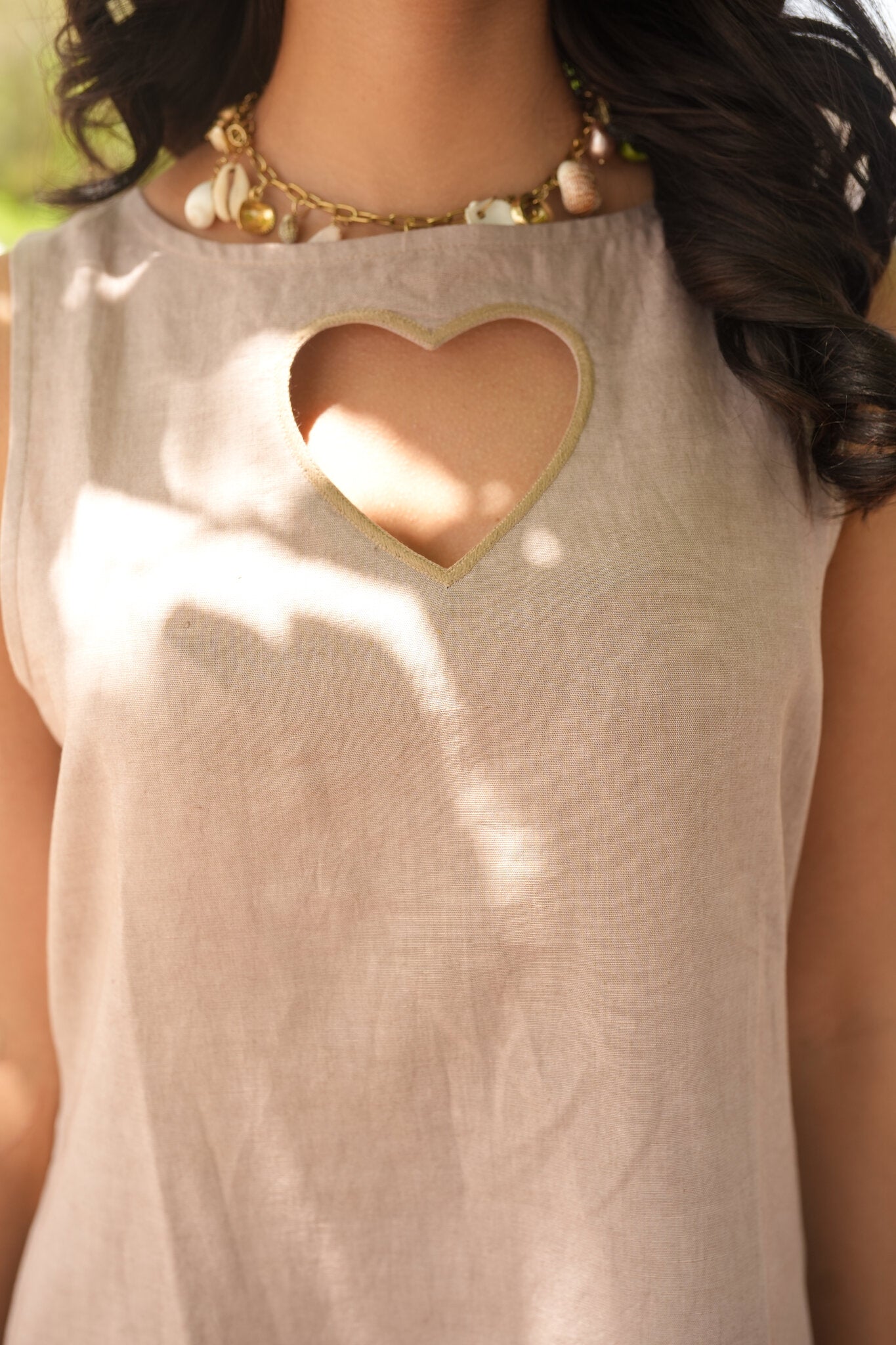 Shell Linen Beige Dress