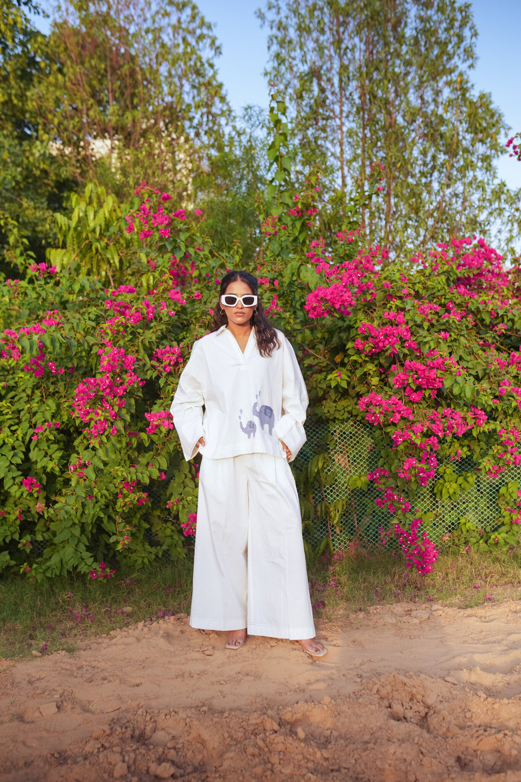 Elle White Short Co-ord Set