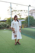 Monkey Poplin Dress